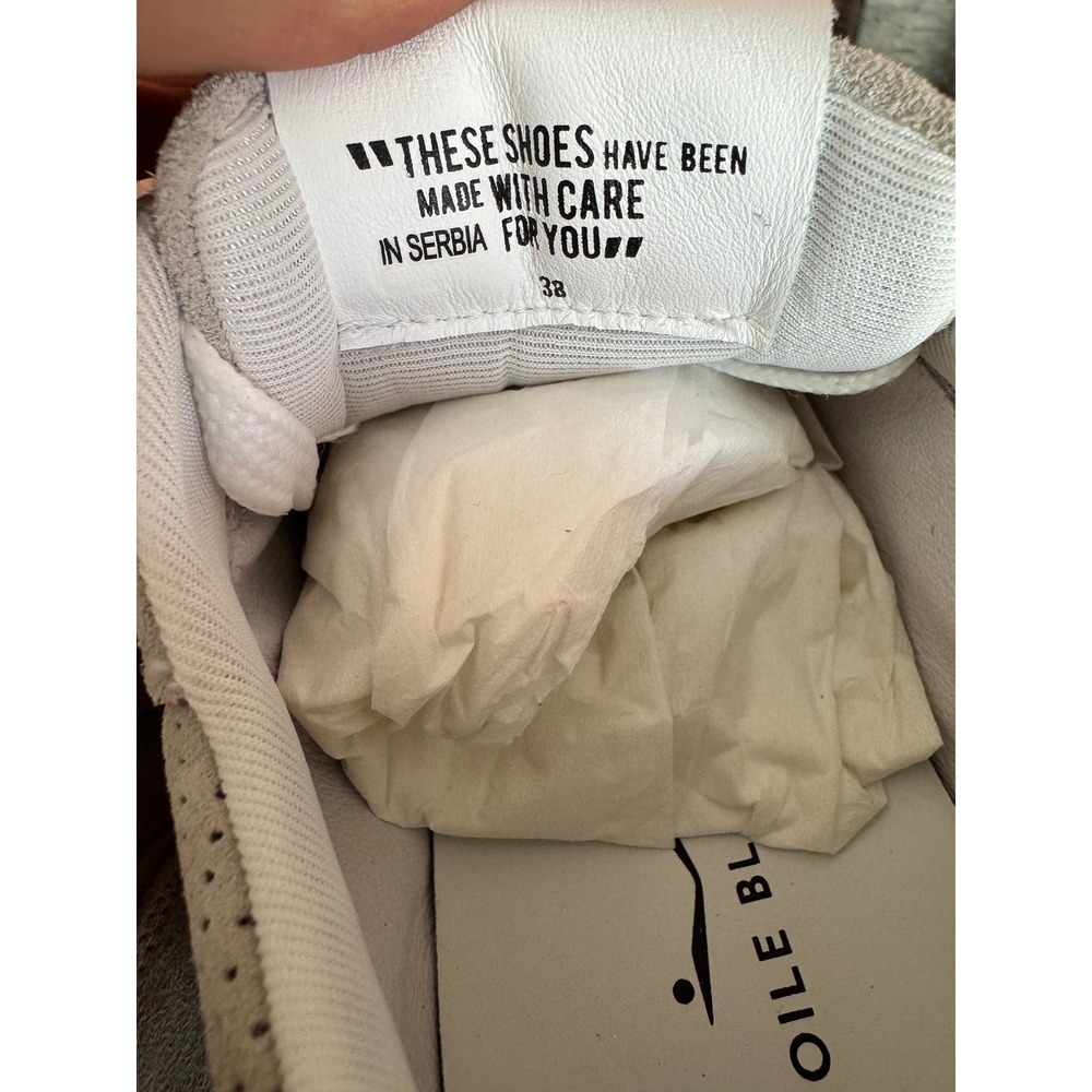Voile Blanche Paris Race 050 Women Suede Sneakers Ice Grey 40 Sz 9 new shoes - Picture 3 of 9